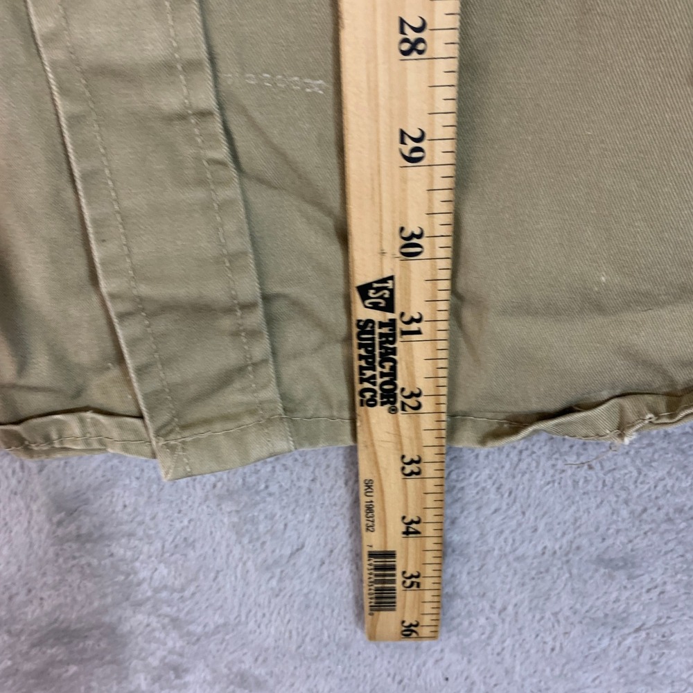 Rasco FR Men's 2XL-Reg Khaki Flame Resistant Work Shirt 100% Cotton Button Up - Picture 3 of 10